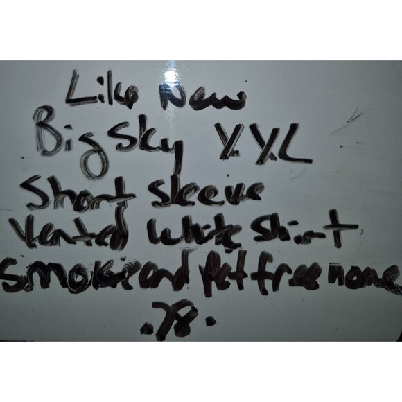 Big Sky Outfitters Mens White Short Sleeve Button-Up Fishing Shirt Size XXL - Picture 6 of 6